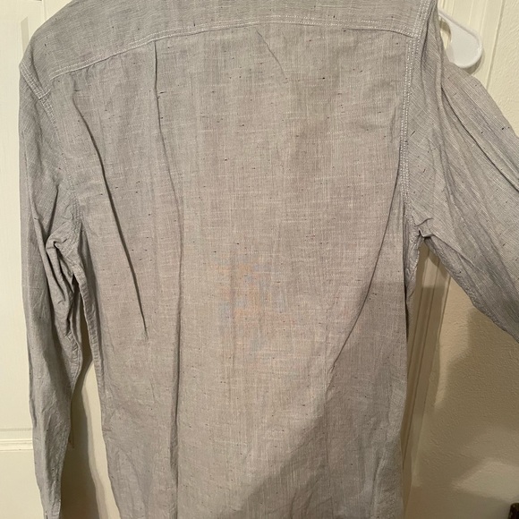Gray pinstripe Banana Republic button down, NWT - Picture 3 of 3